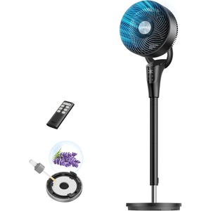 image:imageDREO Fan for Bedroom 2026 Upgraded 90ft Airflow 20dB Quiet Fan 90 Oscillating Standing Fan for Whole Room DC Motor 8H Speeds 3 Modes 3842 Adjustable Height 8H Timer 105 Manual VerticalBlack