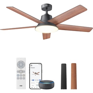 image:imageDREO Smart Ceiling Fan with Lights 52 Inch 12 Speeds amp 3 Fan Modes Stepless Dimmable LED Light Timer 22dB Quiet DC Motor RemoteAPPAlexa Control Black Ceiling Fans Indoor 2026 UpgradedBlack