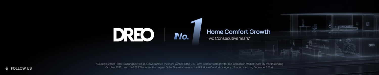 DREO: America’s No.1 Brand For Silent Tower Fans & Space Heaters,Whisper-Quiet Appliances For Modern Families