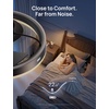 image:imageDREO Smart RGBIC Ceiling Fans with Lights Low profile Ceiling Fan with AlexaApp 20 Dimmable Lighting amp Color Tuning 22dB Quiet for Bedroom Game Room Easy Installation Black