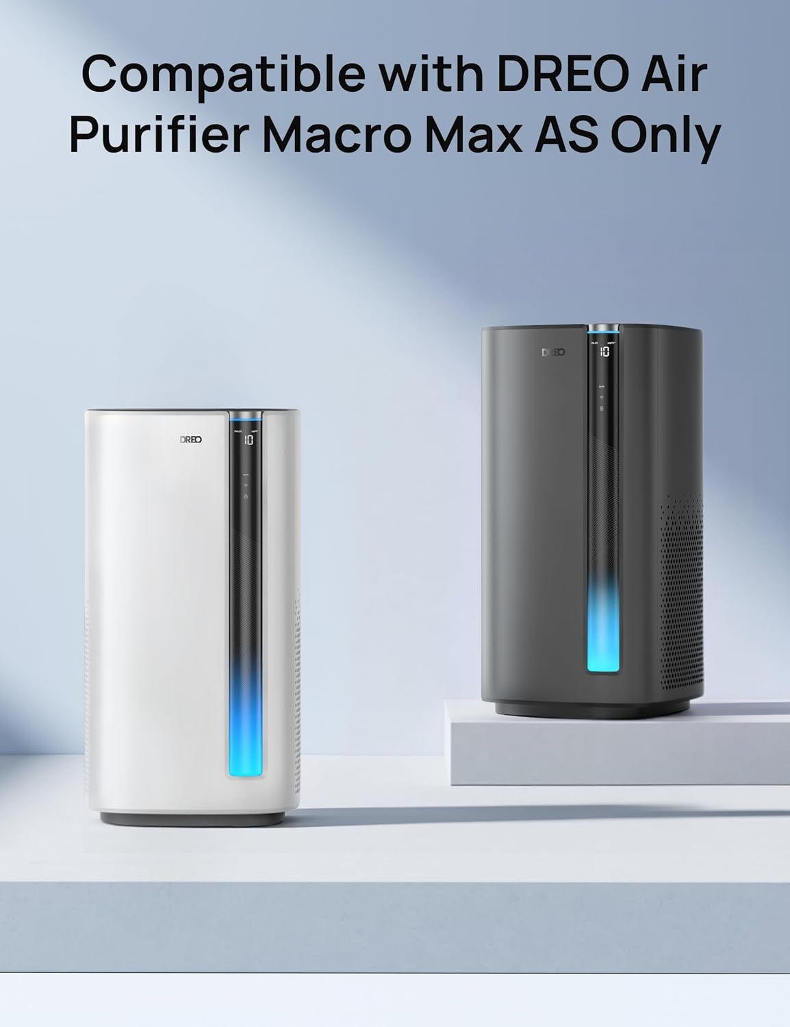 image:imageDREO Replacement Filter for Smart Air Purifier Macro Max ASDRHAP003AS 3in1 High Efficiency and Activated Carbon Filter for Removal of Smoke Odor Dust Allergens Pollen Black 1 Pack