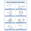 image:imageDREO Replacement Filter for Smart Air Purifier Macro Max ASDRHAP003AS 3in1 High Efficiency and Activated Carbon Filter for Removal of Smoke Odor Dust Allergens Pollen Black 1 Pack