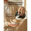 image:imageDREO Milk Frother Handheld Coffee Drink Hand Mixer Wand BaristaMaker NanoBlack with Cup