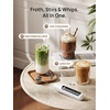 image:imageDREO Milk Frother Handheld Coffee Drink Hand Mixer Wand BaristaMaker NanoPure White