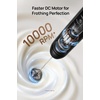 image:imageDREO Milk Frother Handheld Coffee Drink Hand Mixer Wand BaristaMaker NanoSilver Black with Cup