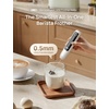 image:imageDREO Milk Frother Handheld Coffee Drink Hand Mixer Wand BaristaMaker NanoWhite