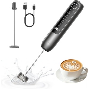 image:imageDREO Milk Frother Handheld Coffee Drink Hand Mixer Wand BaristaMaker NanoBlack