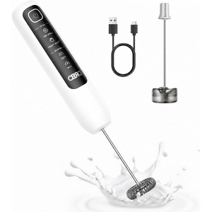 image:imageDREO Milk Frother Handheld Coffee Drink Hand Mixer Wand BaristaMaker NanoPure White
