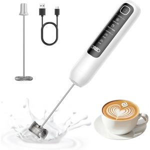 image:imageDREO Milk Frother Handheld Coffee Drink Hand Mixer Wand BaristaMaker NanoWhite
