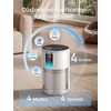 image:imageDREO Smart Air Purifier With RGBIC LightHome Air Cleaner with WiFiVoiceAlexa 4 Speeds amp AutoTurboHEPA Sleep Modes for Smoke Dust Pollen Odor PM25 Monitor DREO 530S DRHAP010S BlackWhite NonWiFi